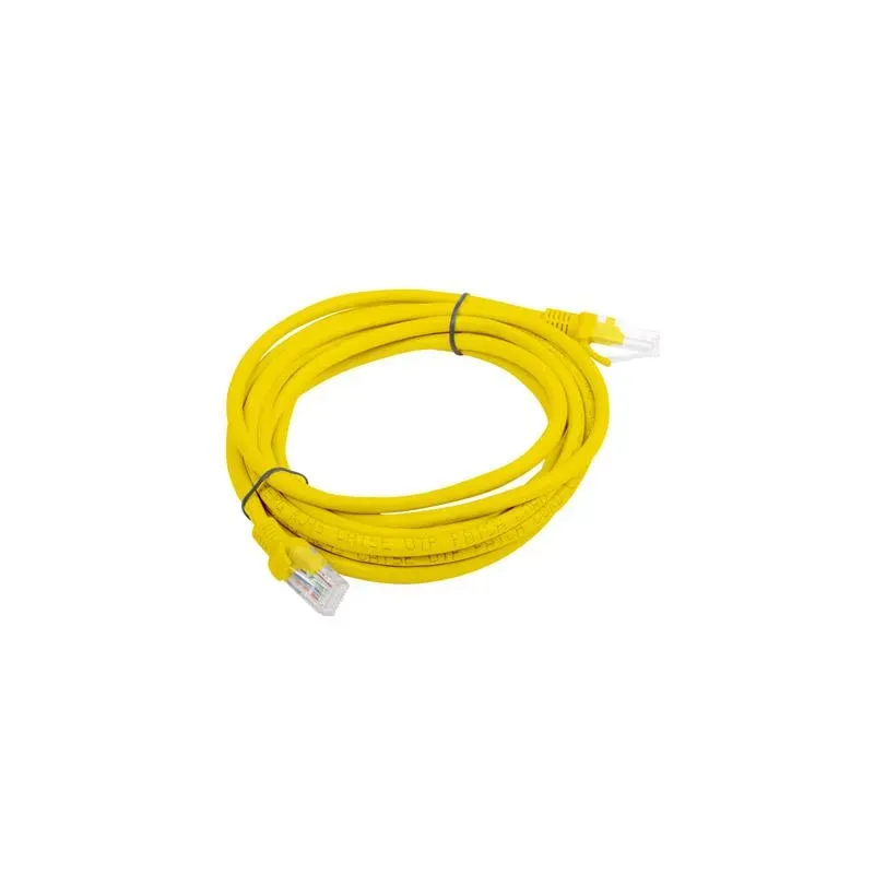 Patchcord Lanberg UTP kat.6 3m żółty | PartsPC.pl