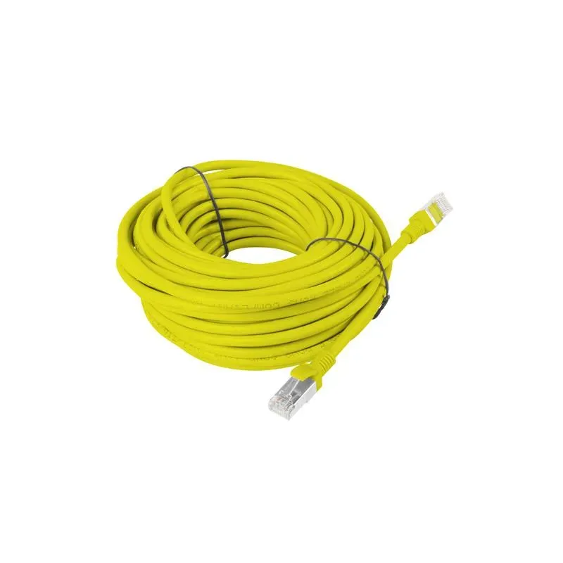 Patchcord Lanberg UTP kat.6 15m żółty | PartsPC.pl
