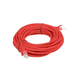 Patchcord Lanberg UTP kat.6 10m czerwony | PartsPC.pl
