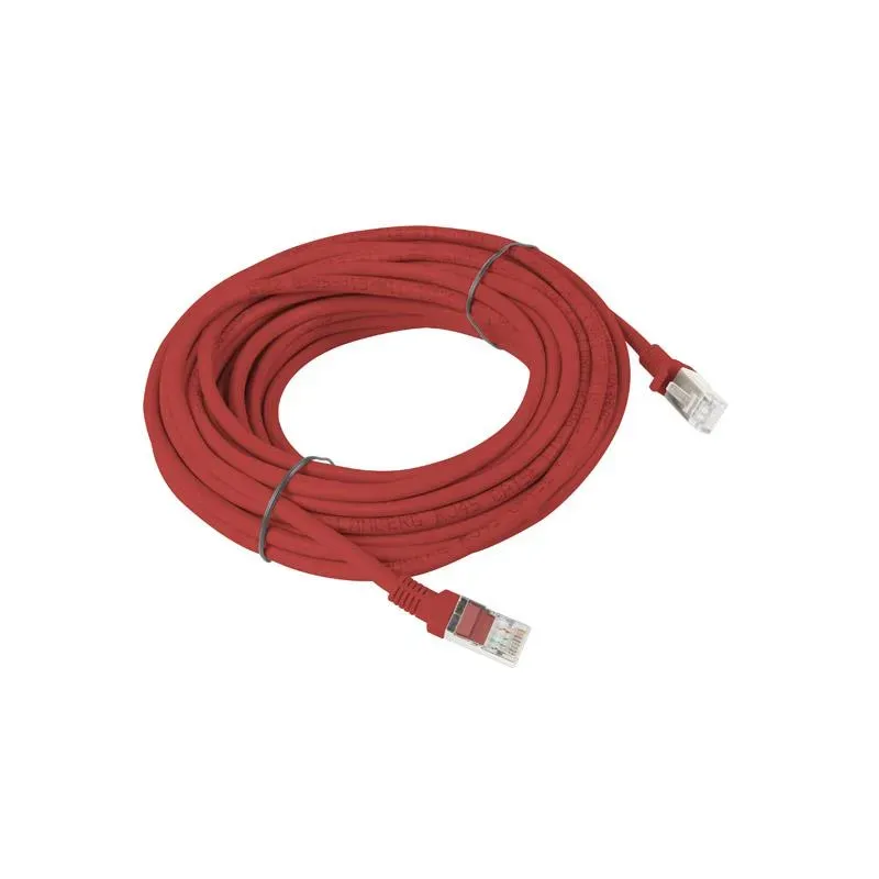 Patchcord Lanberg UTP kat.6 15m czerwony | PartsPC.pl