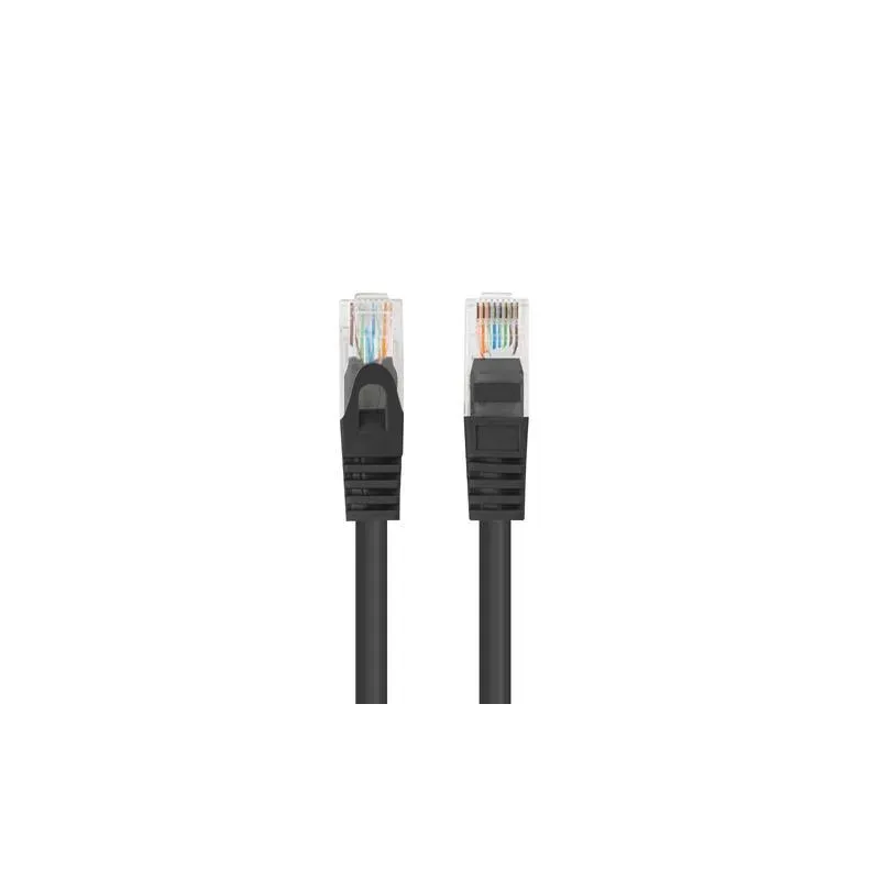 Patchcord Lanberg UTP kat.6 0,25m czarny 10-Pack | PartsPC.pl