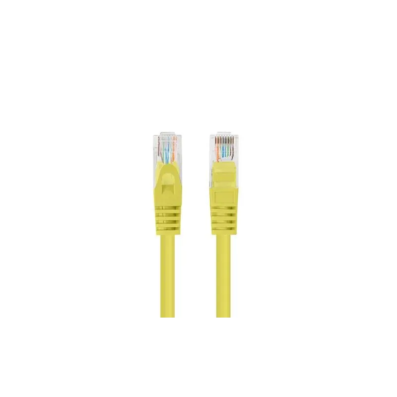 Patchcord Lanberg UTP kat.5e 7,5m żółty | PartsPC.pl