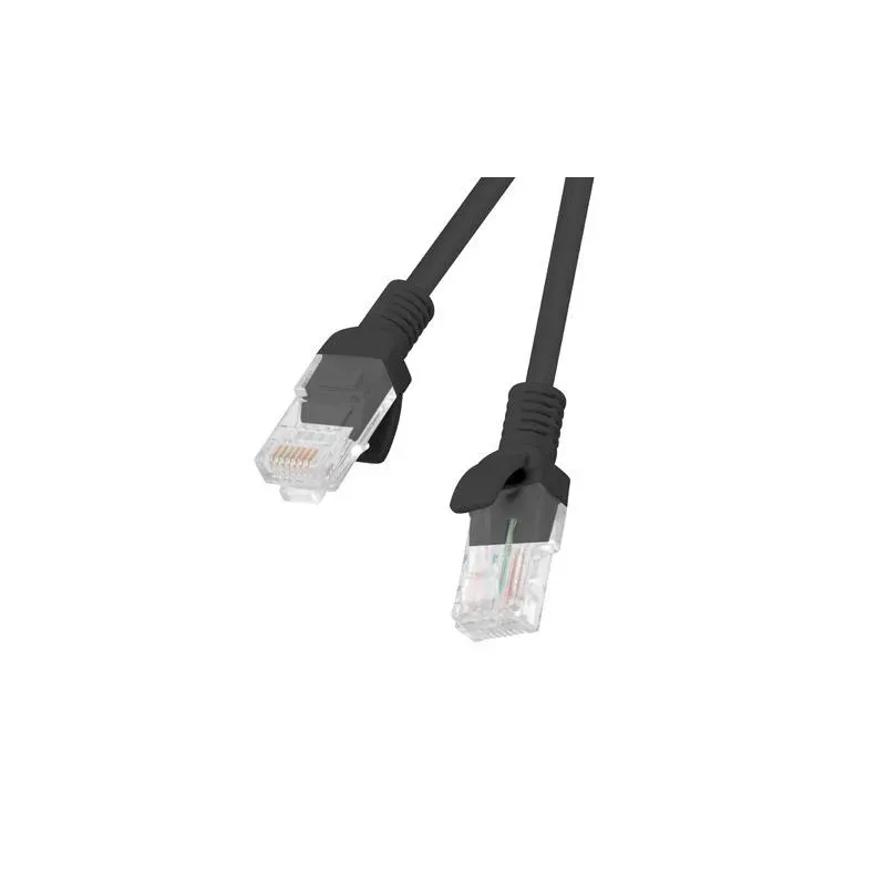 Patchcord Lanberg UTP kat.5e 2m czarny box fluke passed | PartsPC.pl
