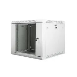 Szafa instalacyjna Rack wisząca 19" 9U 600x600 szara | PartsPC.pl