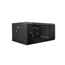 Szafa instalacyjna Rack wisząca 19" 4U 600x450 czarna | PartsPC.pl