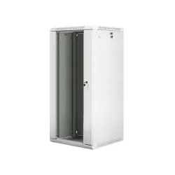 Szafa instalacyjna Rack wisząca 19" 27U 600x600 szara | PartsPC.pl