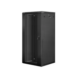 Szafa instalacyjna Rack wisząca 19" 27U 600x600 czarna | PartsPC.pl