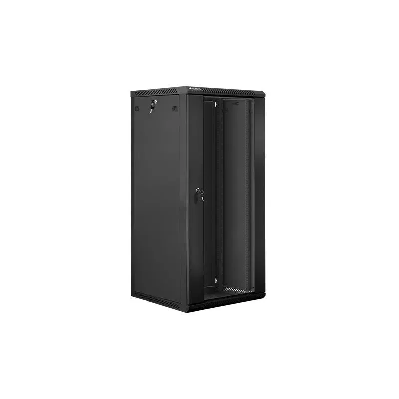 Szafa instalacyjna Rack wisząca 19" 27U 600x600 czarna | PartsPC.pl