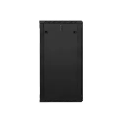 Szafa instalacyjna Rack wisząca 19" 27U 600x600 czarna | PartsPC.pl