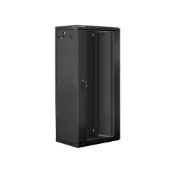 Szafa instalacyjna Rack wisząca 19" 27U 600x450 czarna | PartsPC.pl