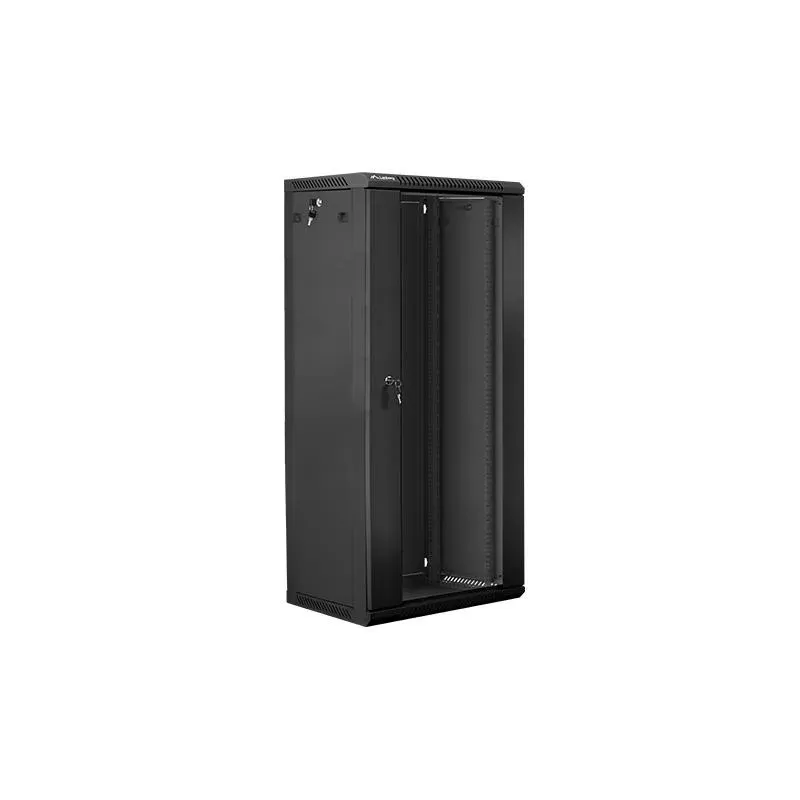 Szafa instalacyjna Rack wisząca 19" 27U 600x450 czarna | PartsPC.pl