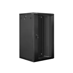 Szafa instalacyjna Rack wisząca 19" 22U 600x600 czarna | PartsPC.pl