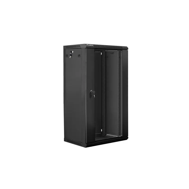 Szafa instalacyjna Rack wisząca 19" 22U 600x450 czarna | PartsPC.pl