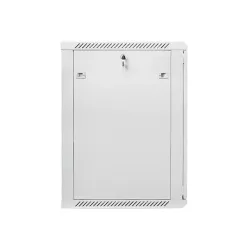 Szafa instalacyjna Rack wisząca 19" 18U 600x600 szara Lanberg (flat pack)