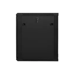 Szafa instalacyjna Rack wisząca 19" 15U 600x600 czarna | PartsPC.pl