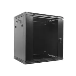Szafa instalacyjna Rack wisząca 19" 12U 600x450 czarna | PartsPC.pl