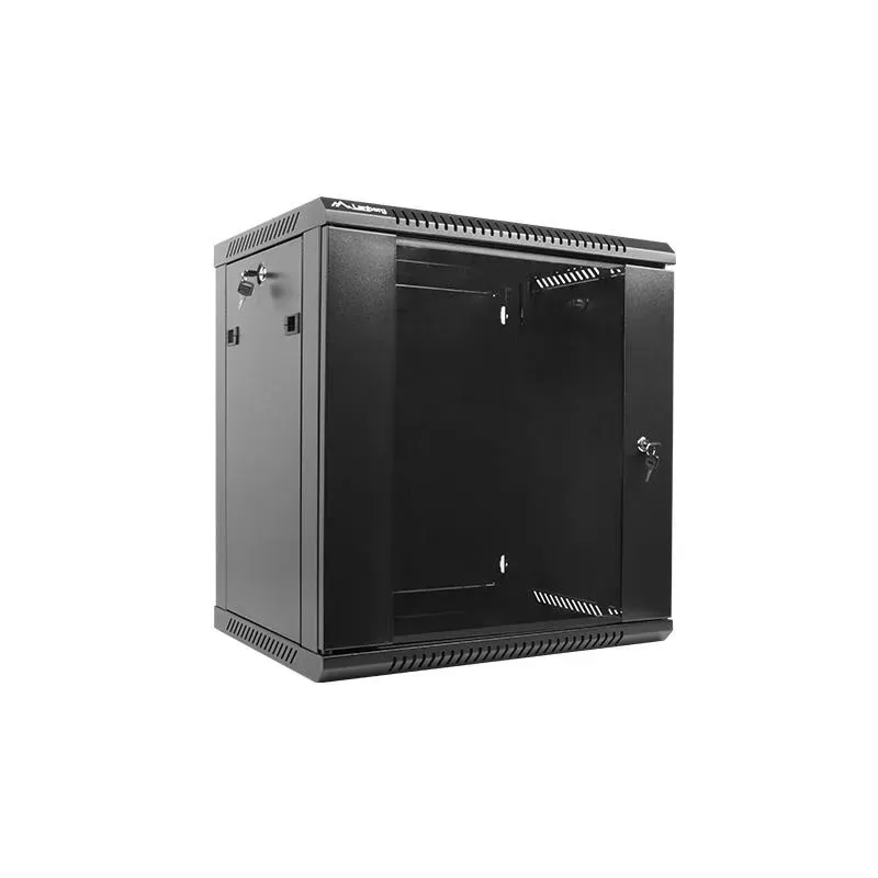 Szafa instalacyjna Rack wisząca 19" 12U 600x450 czarna | PartsPC.pl
