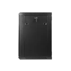 Szafa instalacyjna Rack wisząca 19" 12U 600x450 czarna | PartsPC.pl