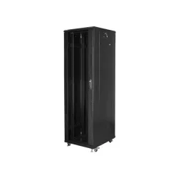 Szafa instalacyjna Rack stojąca 19" 42U 600x800 czarna | PartsPC.pl