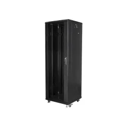 Szafa instalacyjna Rack stojąca 19" 37U 600x600 czarna | PartsPC.pl