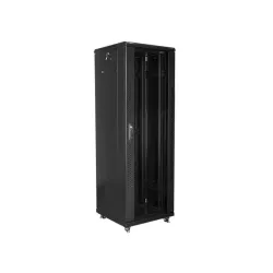 Szafa instalacyjna Rack stojąca 19" 37U 600x600 czarna | PartsPC.pl