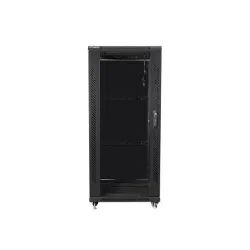Szafa instalacyjna Rack stojąca 19" 27U 600x800 czarna | PartsPC.pl