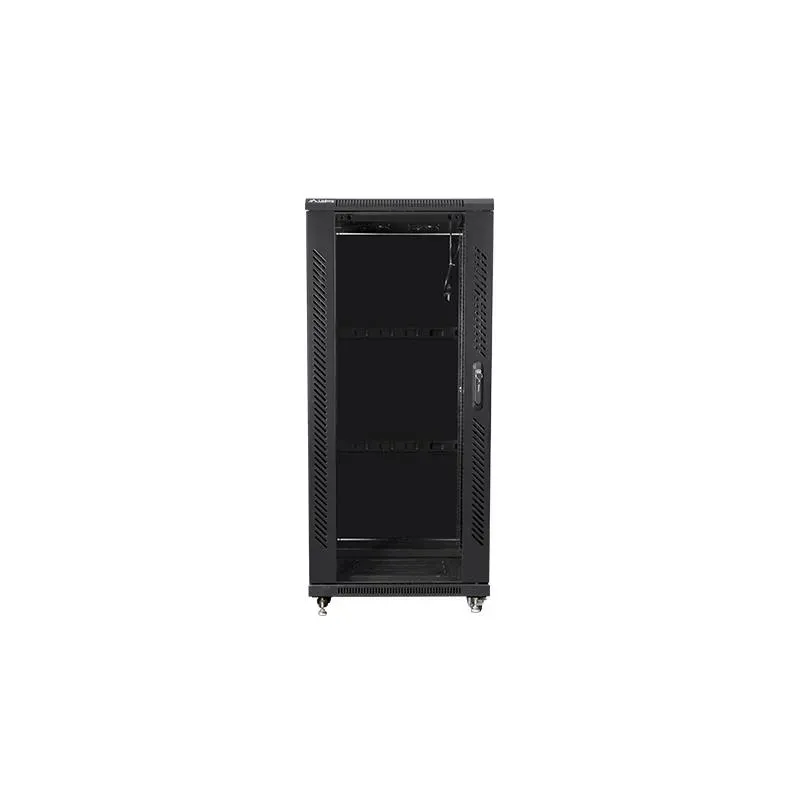 Szafa instalacyjna Rack stojąca 19" 27U 600x800 czarna | PartsPC.pl