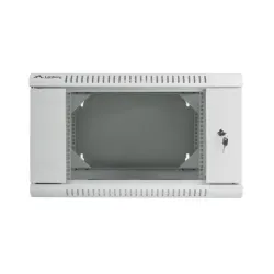 Szafa instalacyjna Rack dwusekcyjna wisząca 19" 6U 600x600 szara Lanberg