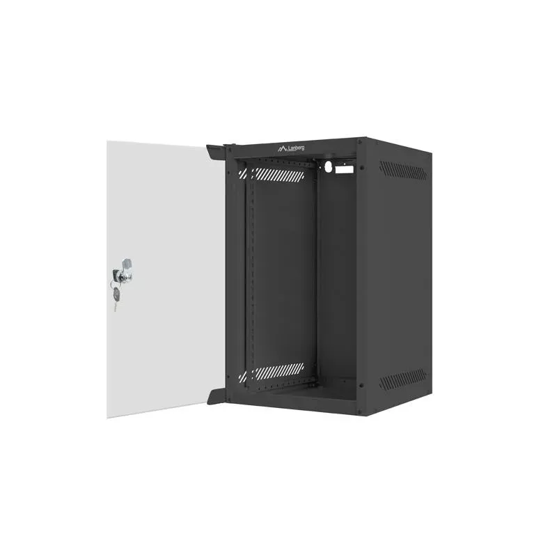 Szafa instalacyjna Rack wisząca 10" 9U 280x310 czarna | PartsPC.pl