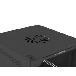 Szafa instalacyjna Rack wisząca 10" 9U 280x310 czarna | PartsPC.pl