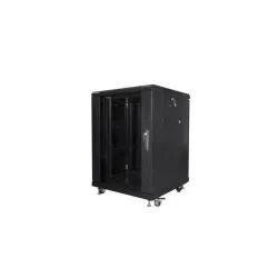 Szafa instalacyjna Rack stojąca 19" 15U 600x600 czarna | PartsPC.pl