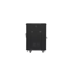 Szafa instalacyjna Rack stojąca 19" 15U 600x600 czarna | PartsPC.pl