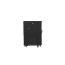 Szafa instalacyjna Rack stojąca 19" 15U 600x600 czarna | PartsPC.pl