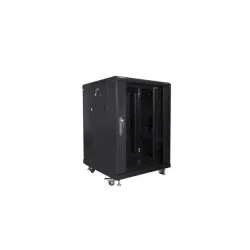 Szafa instalacyjna Rack stojąca 19" 15U 600x600 czarna | PartsPC.pl