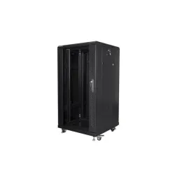 Szafa instalacyjna Rack stojąca 19" 22U 600x600 czarna | PartsPC.pl