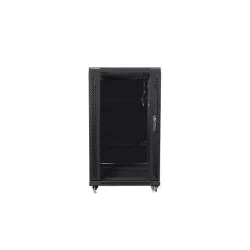 Szafa instalacyjna Rack stojąca 19" 22U 600x600 czarna | PartsPC.pl