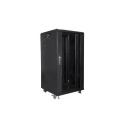 Szafa instalacyjna Rack stojąca 19" 22U 600x600 czarna | PartsPC.pl