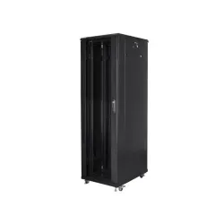 Szafa instalacyjna Rack stojąca 19" 42U 600x1000 czarna | PartsPC.pl