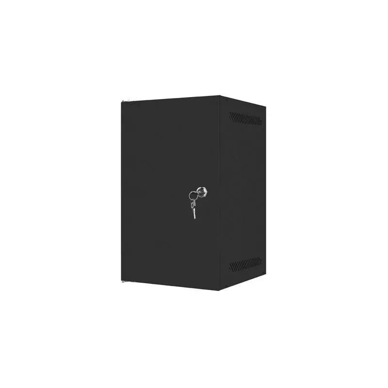 Szafa instalacyjna Rack wisząca 10" 9U 280x310mm czarna Lanberg (flat pack)