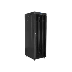 Szafa instalacyjna Rack stojąca 19" 37U 600x800 czarna | PartsPC.pl