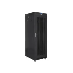 Szafa instalacyjna Rack stojąca 19" 37U 600x800 czarna drzwi perforowane