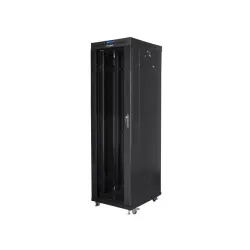 Szafa instalacyjna Rack stojąca 19" 42U 600x800 czarna | PartsPC.pl