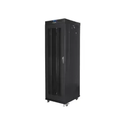Szafa instalacyjna Rack stojąca 19" 42U 600x800 czarna | PartsPC.pl