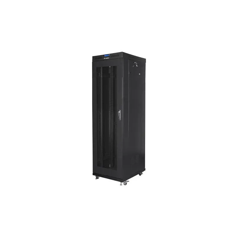 Szafa instalacyjna Rack stojąca 19" 42U 600x800 czarna | PartsPC.pl