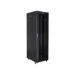 Szafa instalacyjna Rack stojąca 19" 42U 600x1000 czarna | PartsPC.pl