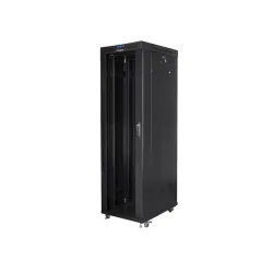 Szafa instalacyjna Rack stojąca 19" 42U 600x1000 czarna | PartsPC.pl