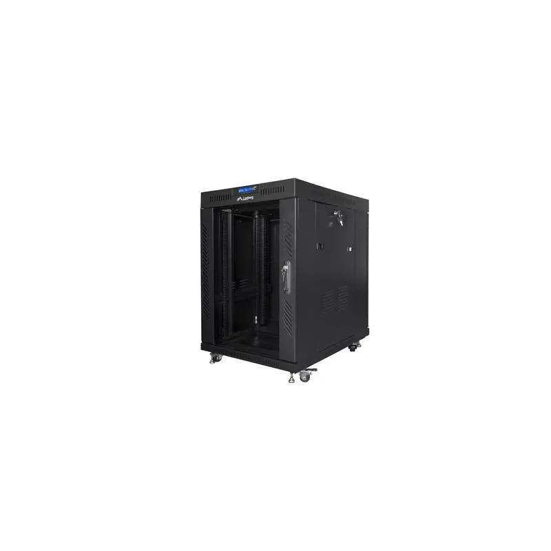 Szafa instalacyjna Rack stojąca 19" 15U 600x800 czarna | PartsPC.pl