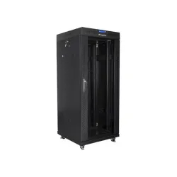 Szafa instalacyjna Rack stojąca 19" 27U 600x600 czarna | PartsPC.pl