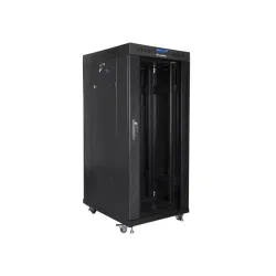 Szafa instalacyjna Rack stojąca 19" 27U 600x800 czarna | PartsPC.pl