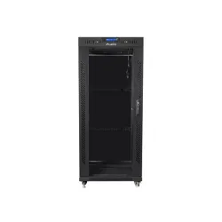 Szafa instalacyjna Rack stojąca 19" 27U 600x800 czarna | PartsPC.pl